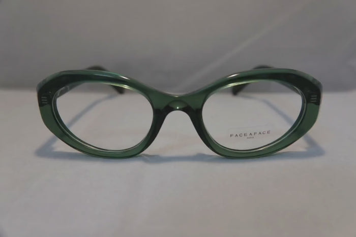 FACE À FACE ASAP Olive Green Eyeglasses | Ann's Eyewear